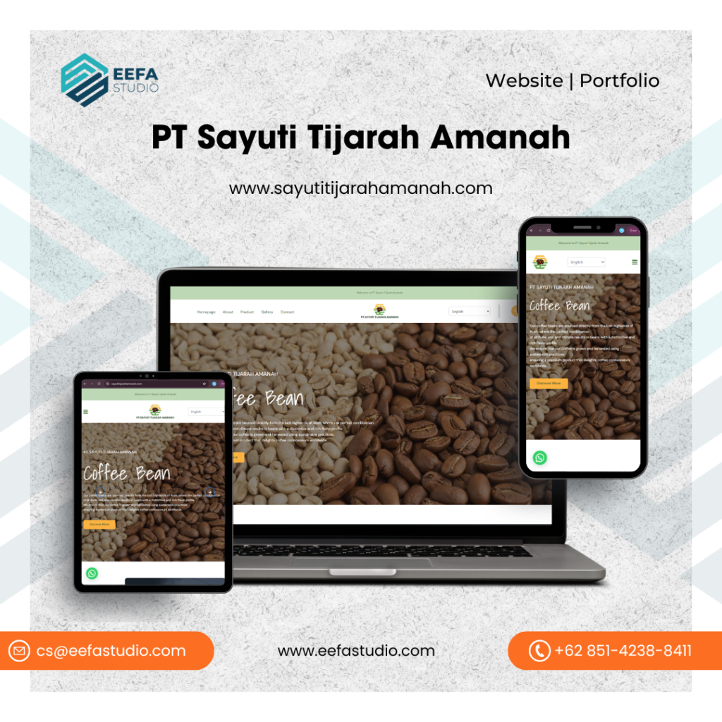 Porto Website Sayuti Tijarah Amanah - Eefa Studio