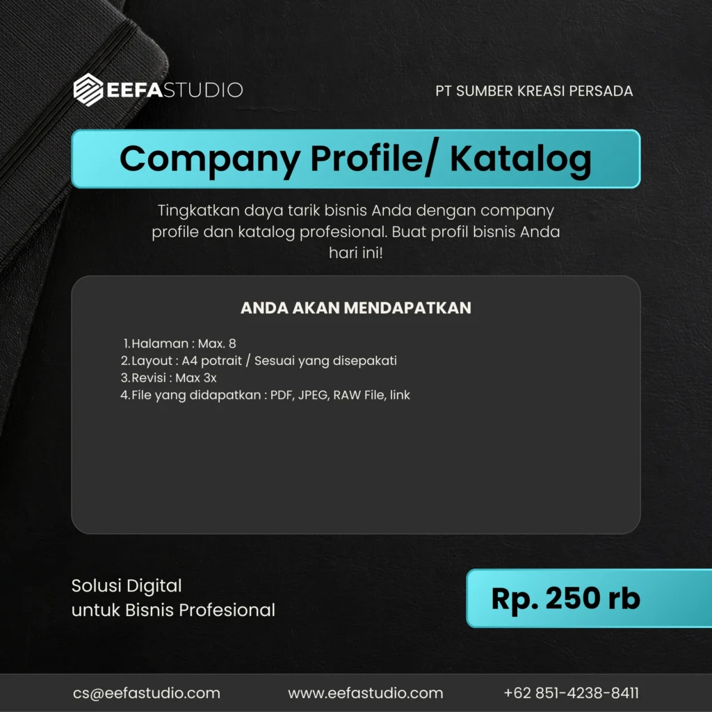 Pembuatan Company Profile dan Katalog - Eefa Studio