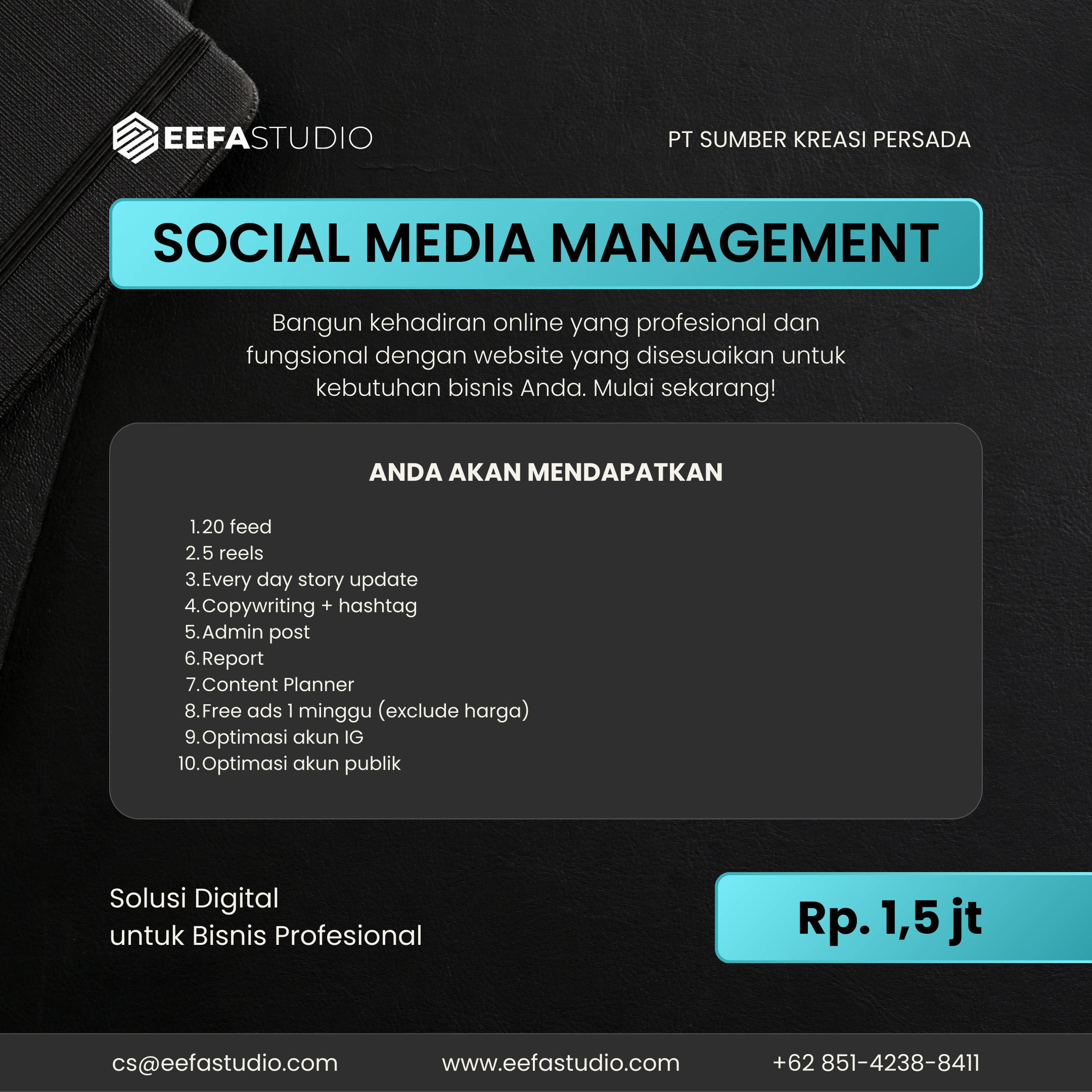 Pengelolaan Media Sosial / Scial Media Management - Eefa Studio